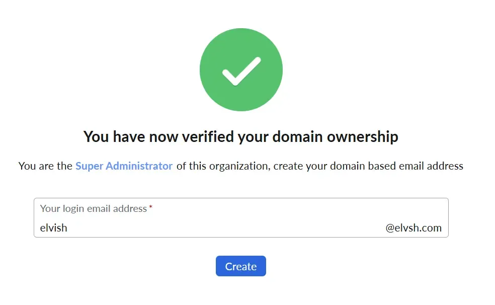设置你的第一个邮箱地址